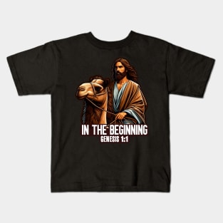 Genesis 1:1 In The Beginning Kids T-Shirt